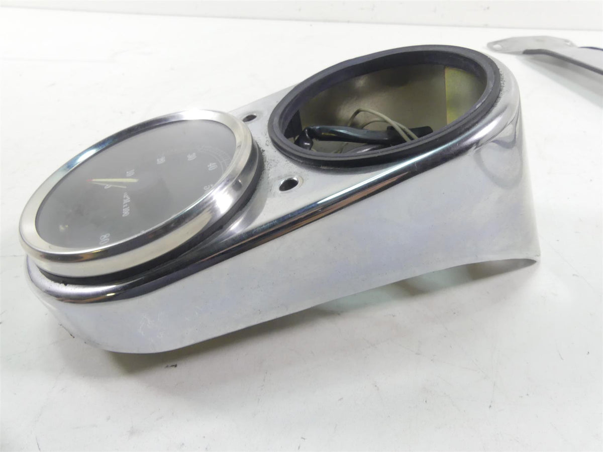 2000 Harley Dyna FXR4 CVO Super Glide Tachometer Trim Panel Cover Set 67042-99 {{ shop.shopifyCountryName }} - Mototech271