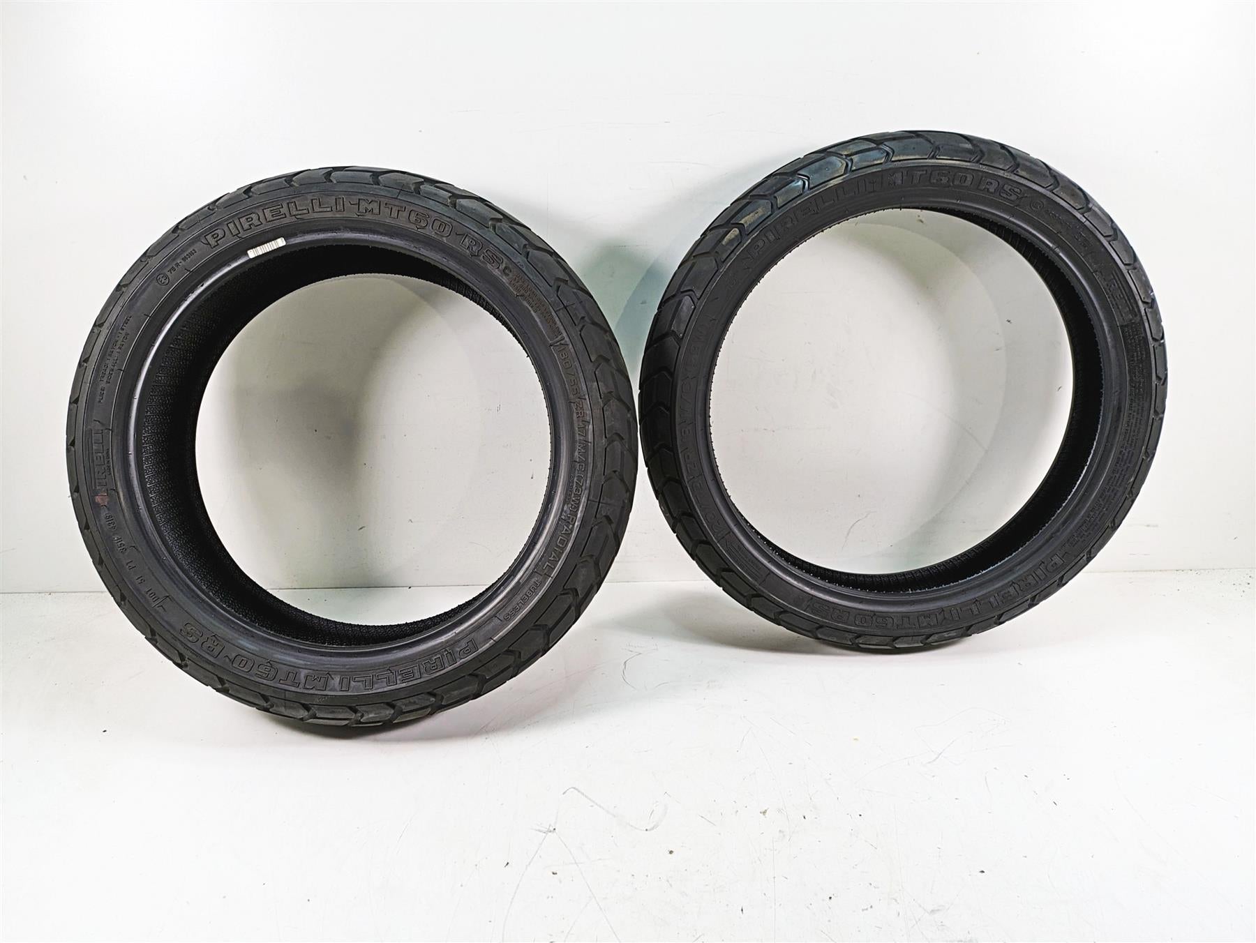 Used Front Rear Motorcylce Tire Set Pirelli MT60 2864500 {{ shop.shopifyCountryName }} - Mototech271