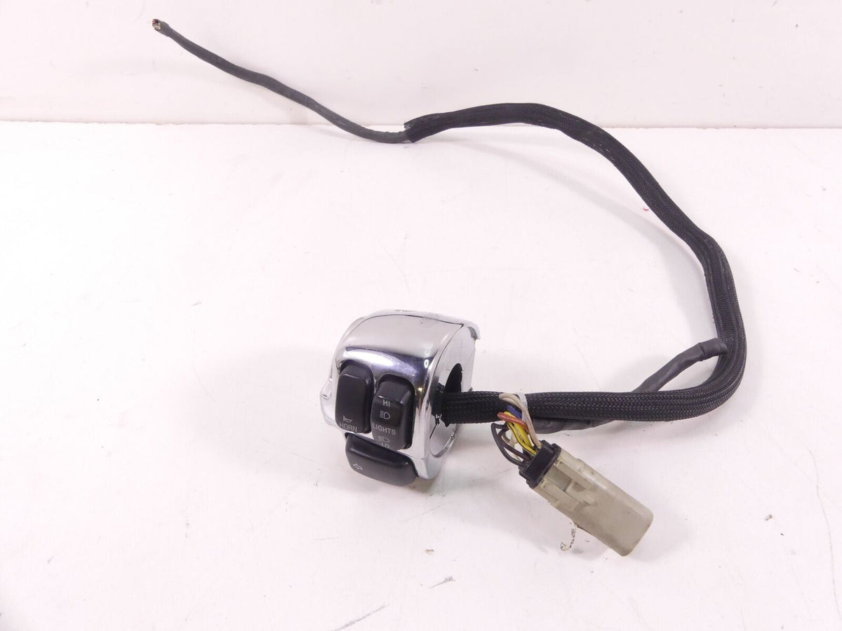 2007 Harley Softail CVO FXSTS Springer Left Light Chrome Control Switch 71597-96 {{ shop.shopifyCountryName }} - Mototech271
