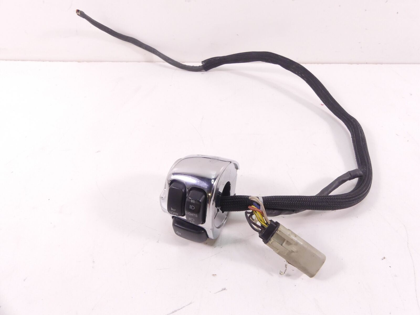 2007 Harley Softail CVO FXSTS Springer Left Light Chrome Control Switch 71597-96 {{ shop.shopifyCountryName }} - Mototech271