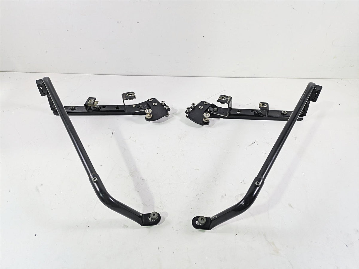 2001 Harley Touring FLHX Street Glide Rear Black Saddle Bag Rack Support Set {{ shop.shopifyCountryName }} - Mototech271