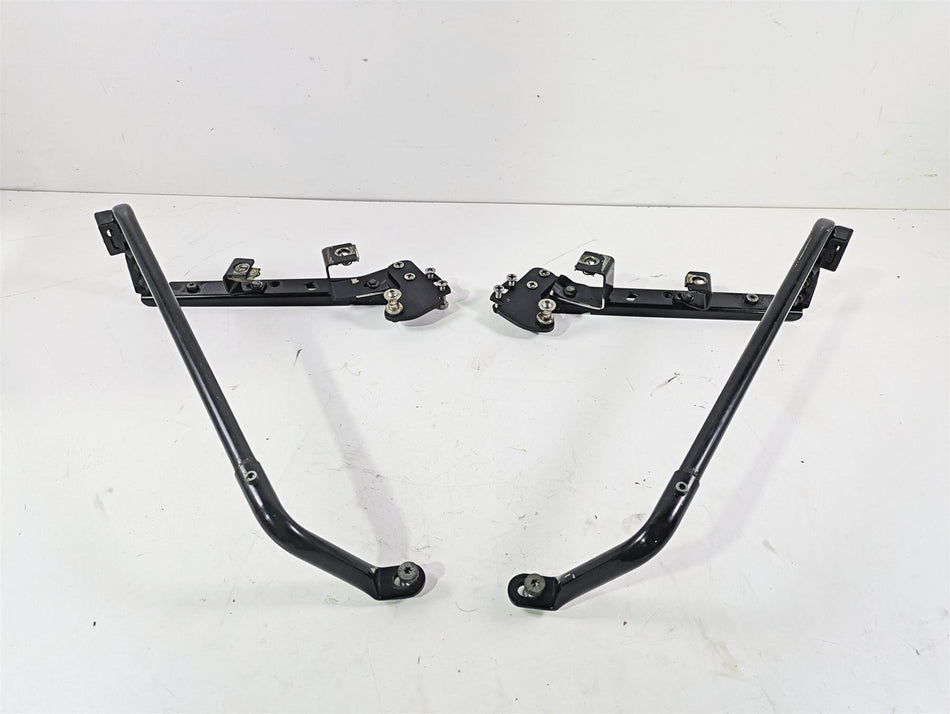 2001 Harley Touring FLHX Street Glide Rear Black Saddle Bag Rack Support Set {{ shop.shopifyCountryName }} - Mototech271