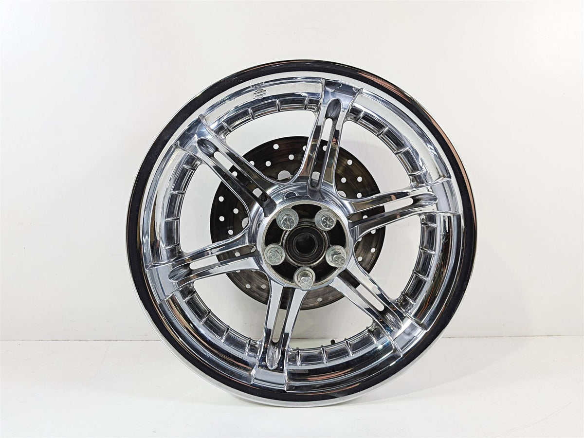 2008 Harley FXDSE CVO Dyna Chrome Slotted Rear Wheel Rim 17x4.5 43972-08-Mototech271