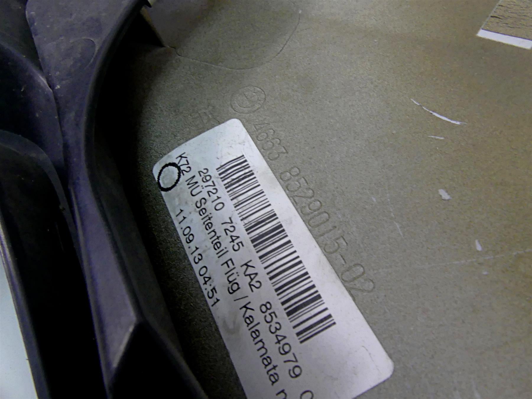 2013 BMW F800GS STD K72 Left Main Tank Fairing Kalamata Matt 46638534979 {{ shop.shopifyCountryName }} - Mototech271