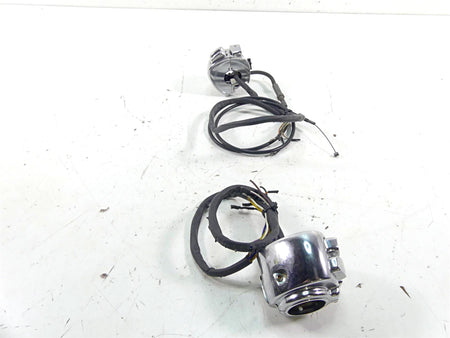 Harley Davidson Sportster Dyna Softail V Rod Chrome Left Right Control Switch Set {{ shop.shopifyCountryName }} - Mototech271