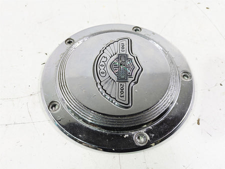 2003 Harley Touring FLHTCUI E-Glide 100th Chrome Derby Cover 25001-03 {{ shop.shopifyCountryName }} - Mototech271
