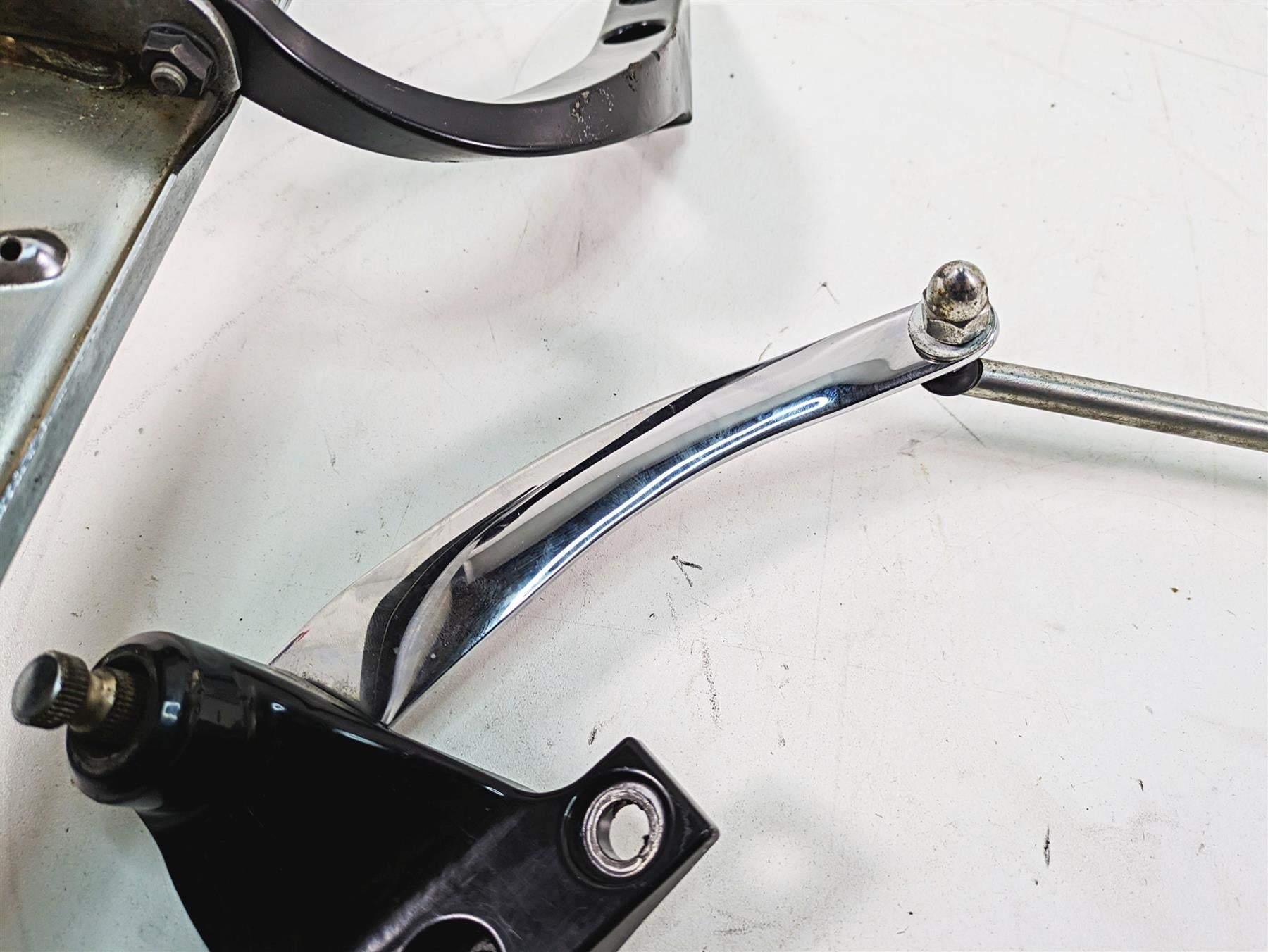 2012 Harley FLD Dyna Switchback Left Floor Board & Shifter Parts 54174-12 {{ shop.shopifyCountryName }} - Mototech271