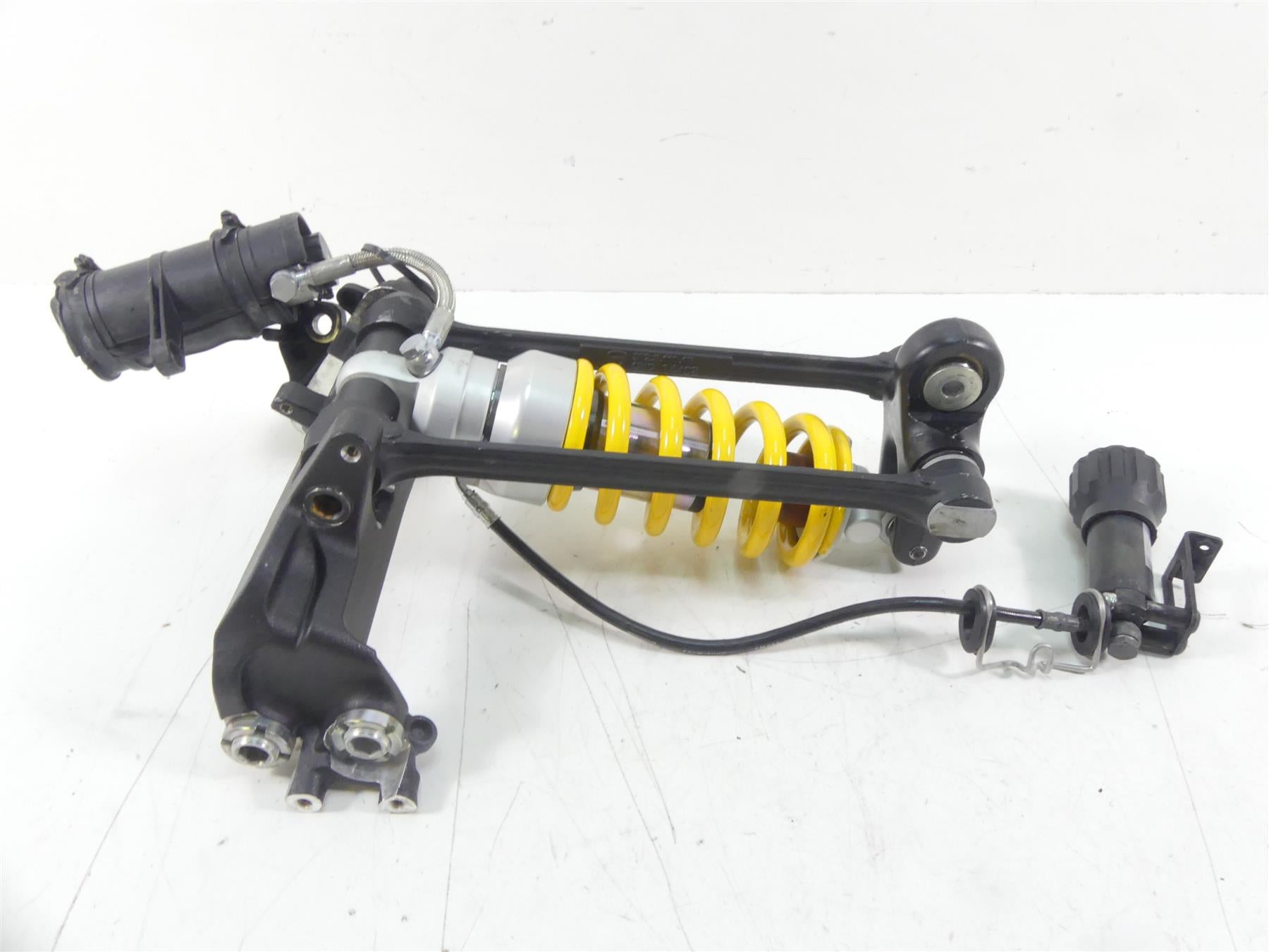 2015 Ducati Diavel Carbon Red Straight Rear Shock Suspension + Mounts 36521011B | Mototech271