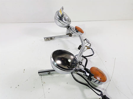 2004 Harley Softail FLSTF Fat Boy Front Spot Lights & Blinker For Parts 68972-00 {{ shop.shopifyCountryName }} - Mototech271