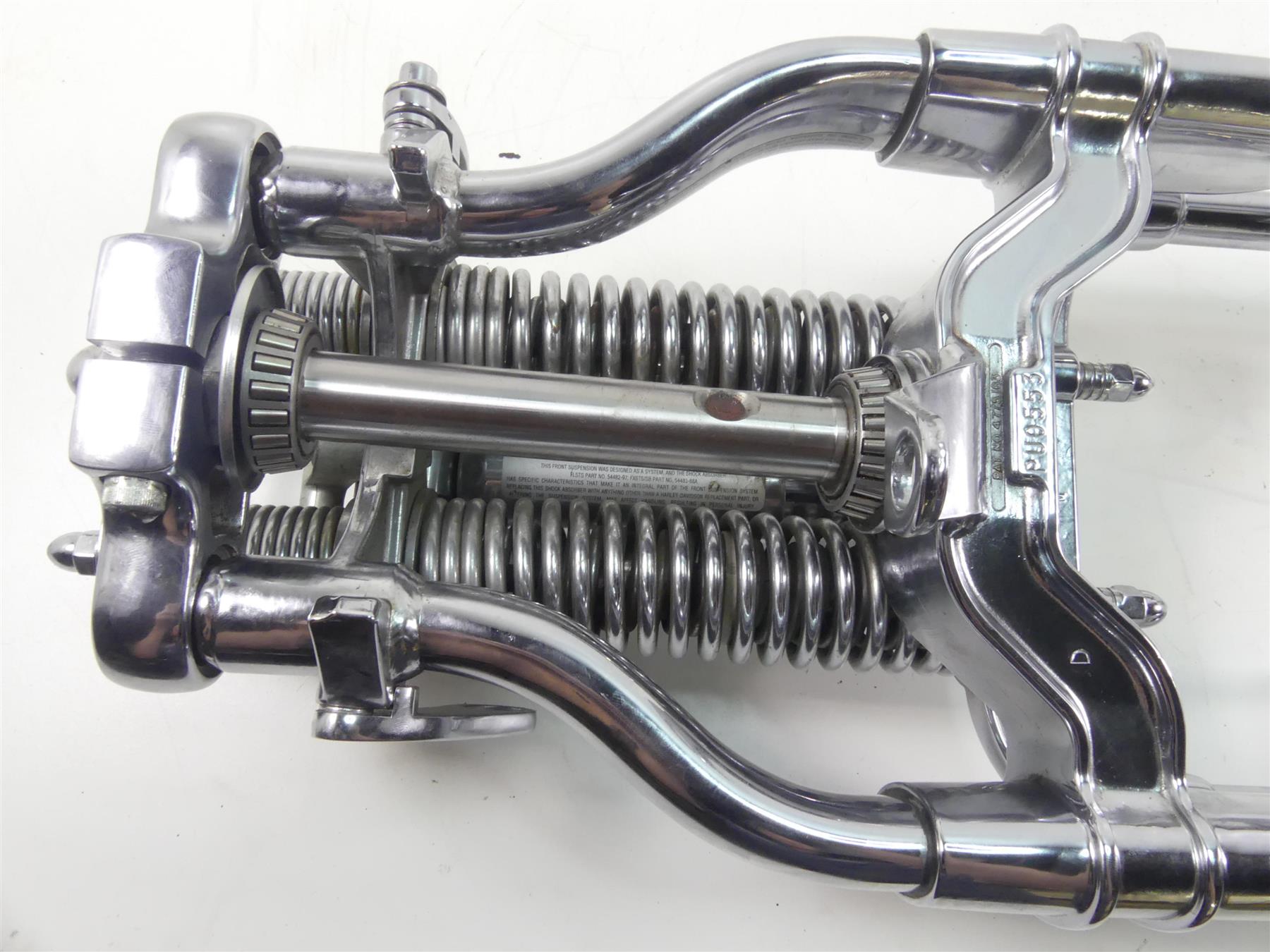 1999 Harley FXSTS Softail Springer Straight Chrome Front End Suspension 45569-88 {{ shop.shopifyCountryName }} - Mototech271