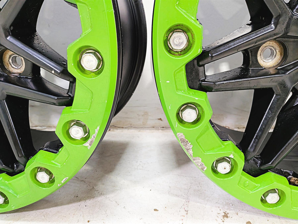 Kawasaki Teryx KRF KRX 1000 Wheel Rim Green Beadlock Set 15x8 49058-0729-397 {{ shop.shopifyCountryName }} - Mototech271