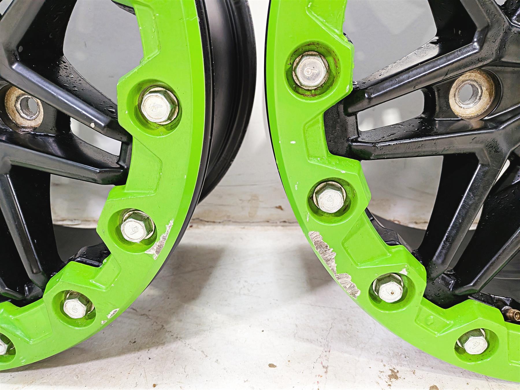 Kawasaki Teryx KRF KRX 1000 Wheel Rim Green Beadlock Set 15x8 49058-0729-397 {{ shop.shopifyCountryName }} - Mototech271