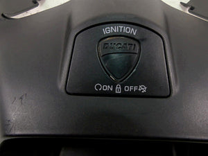 2013 Ducati Diavel Red Upper Front Cover Fairing & Ignition Button 48013071A