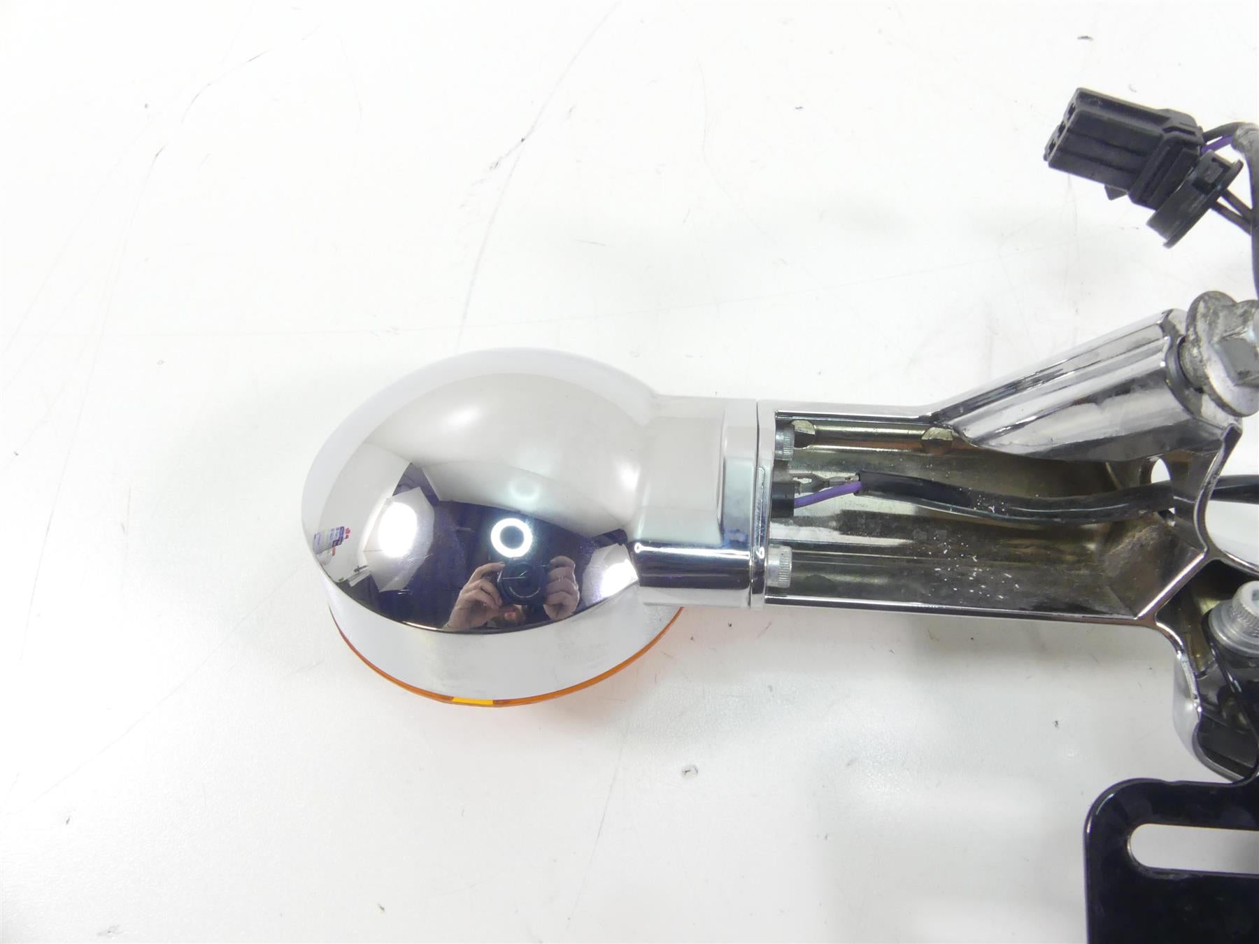 2016 Harley Touring FLHR Road King Rear Chrome Blinker Turn Signal Bar 68742-09 {{ shop.shopifyCountryName }} - Mototech271