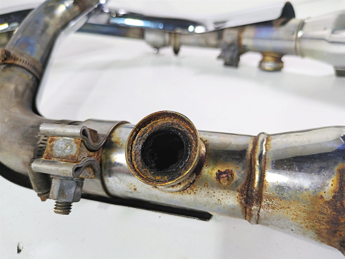 2007 Harley Sportster XL1200 C Exhaust Header & Slash Cut Muffler Set 64942-07 {{ shop.shopifyCountryName }} - Mototech271