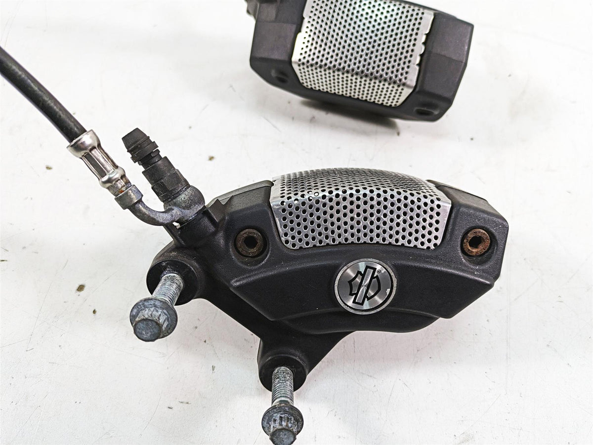 2009 Harley Touring FLHTCU Electra Glide Front Brake Caliper Set 43027-08 {{ shop.shopifyCountryName }} - Mototech271