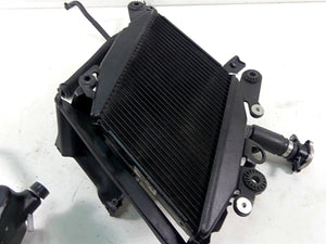 2013 Ducati Diavel Red Right Radiator Fan Reservoir Set - No Leaks 54840881B