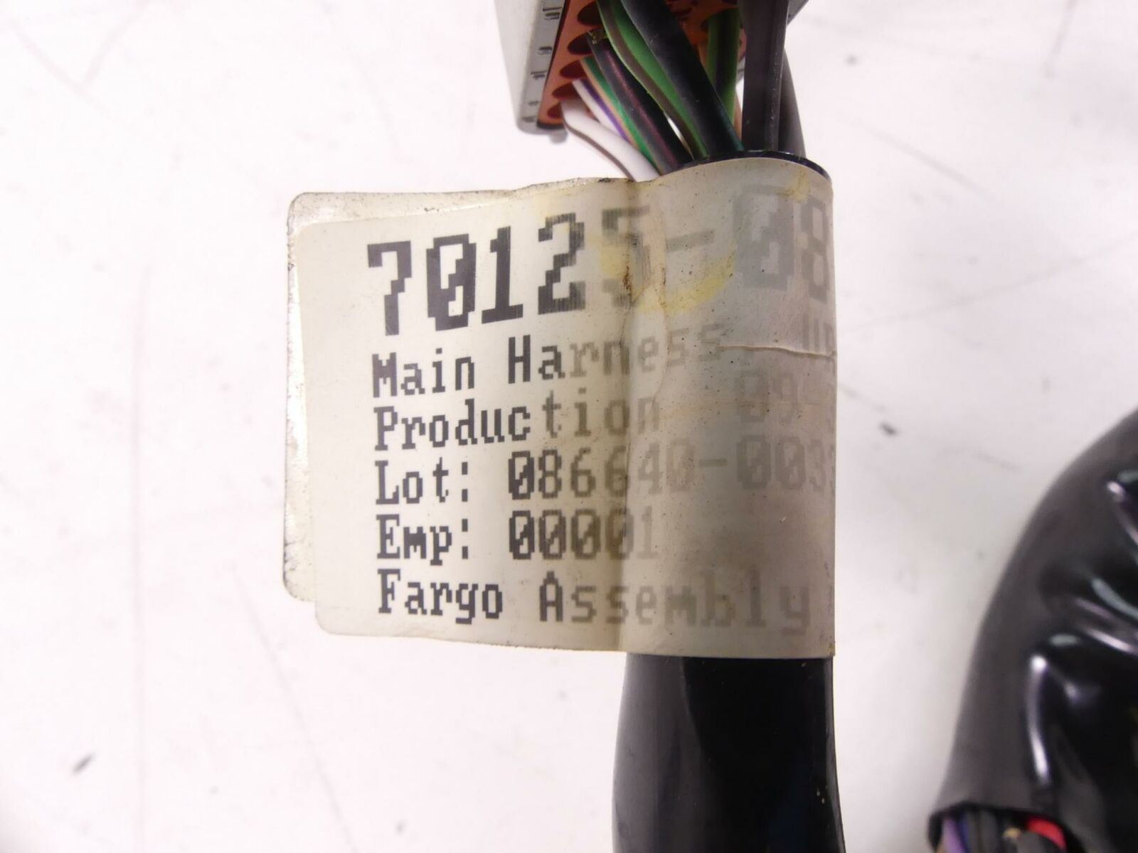 2009 Harley VRSCAW V-Rod Engine & Main Wiring Harness Loom Cable 70125-08A {{ shop.shopifyCountryName }} - Mototech271