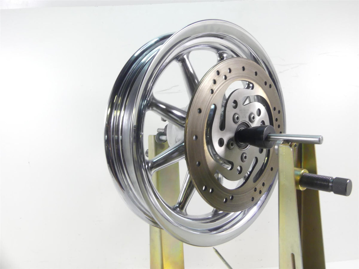 2007 Harley FLHTCU SE CVO Electra Glide Rear 9 Spoke Chrome Wheel 16x3 43484-08 {{ shop.shopifyCountryName }} - Mototech271