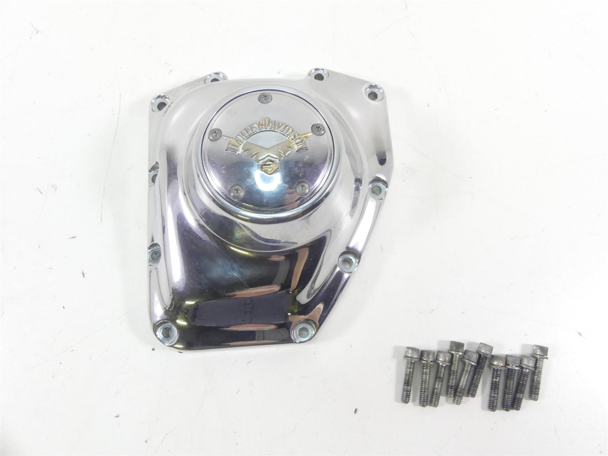 2002 Harley Touring FLHRCI Road King Chrome Camshaft Cam Shaft Cover 25362-01 {{ shop.shopifyCountryName }} - Mototech271
