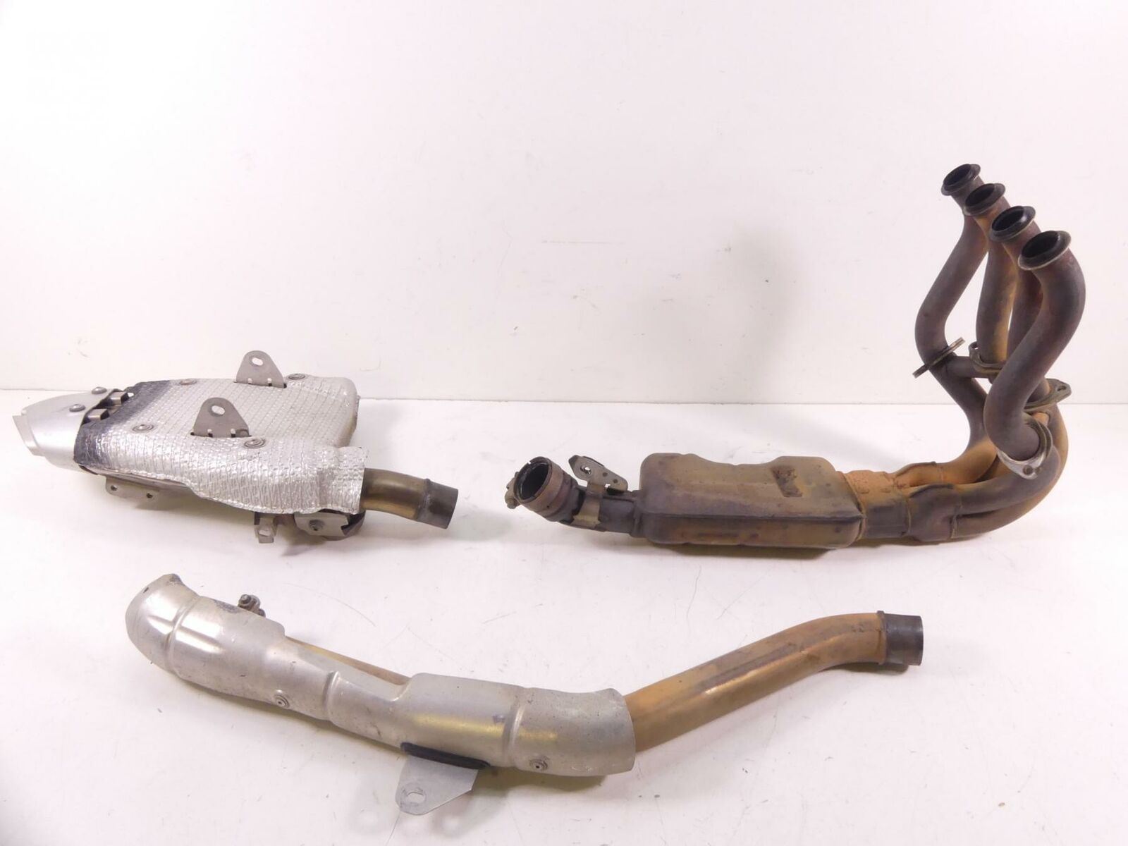 2008 Kawasaki ZX6R Ninja Exhaust Mid Pipe Header Muffler 39178-0070 18091-0329 | Mototech271