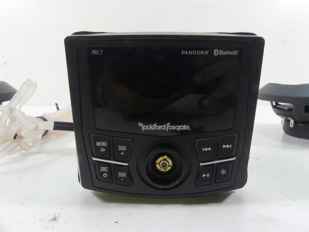 2005 Harley Touring FLHRSI Road King Rockford Radio Speaker Set -For Parts PMX-2 {{ shop.shopifyCountryName }} - Mototech271