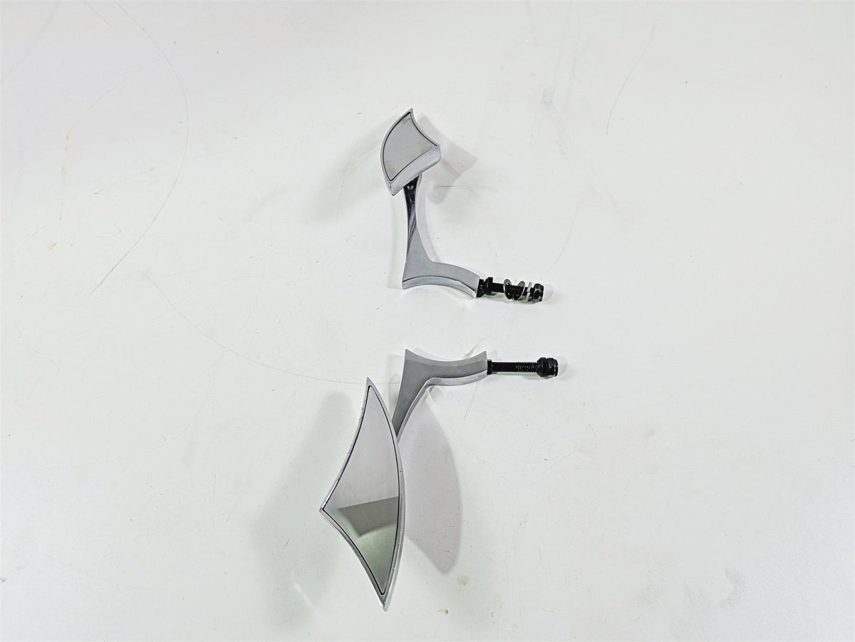 2002 Big Dog Pitbull Custom Chrome Rear View Mirror Set Left & Right {{ shop.shopifyCountryName }} - Mototech271