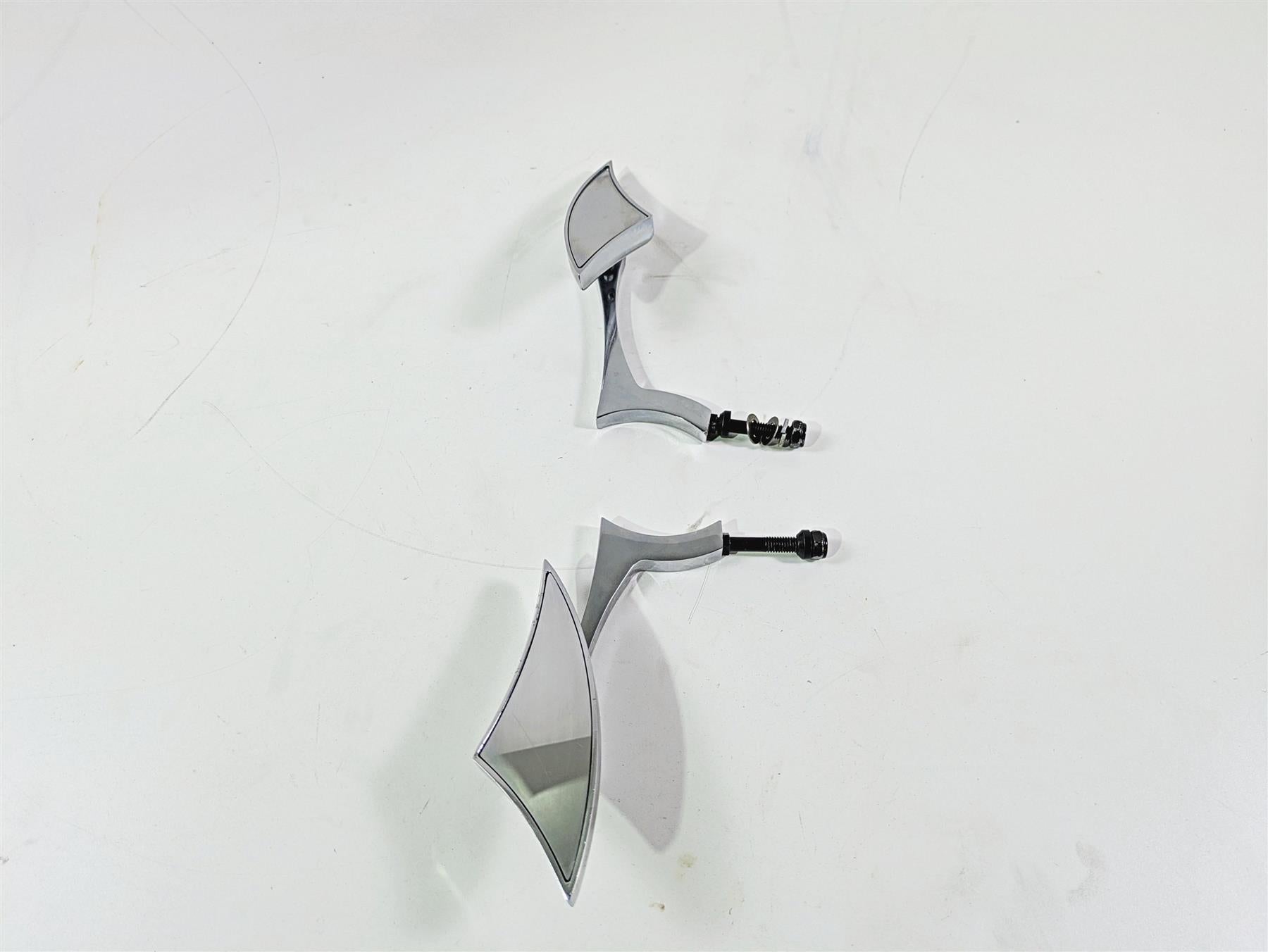2002 Big Dog Pitbull Custom Chrome Rear View Mirror Set Left & Right {{ shop.shopifyCountryName }} - Mototech271