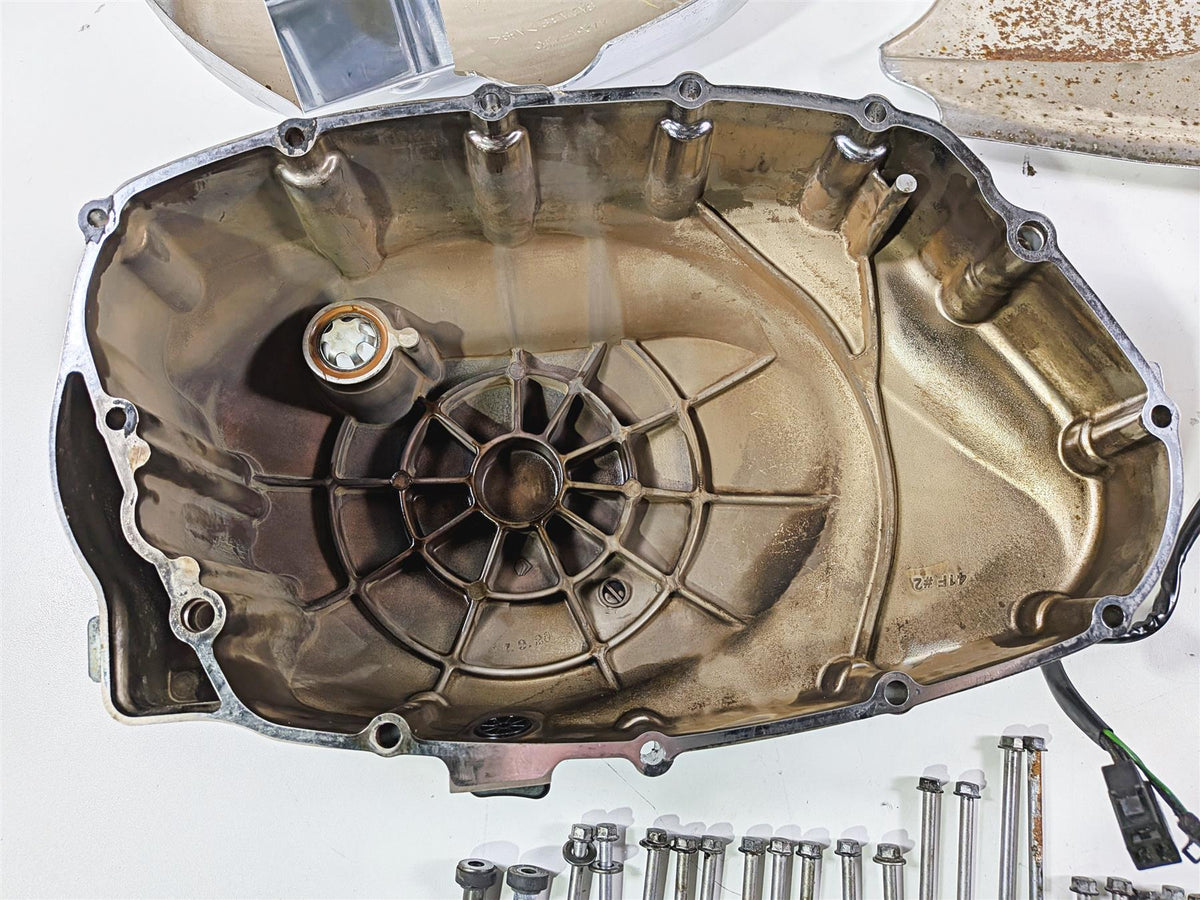 2006 Suzuki VL800 C50 Boulevard Engine Side Chrome Cover Set 47130-41F00 {{ shop.shopifyCountryName }} - Mototech271