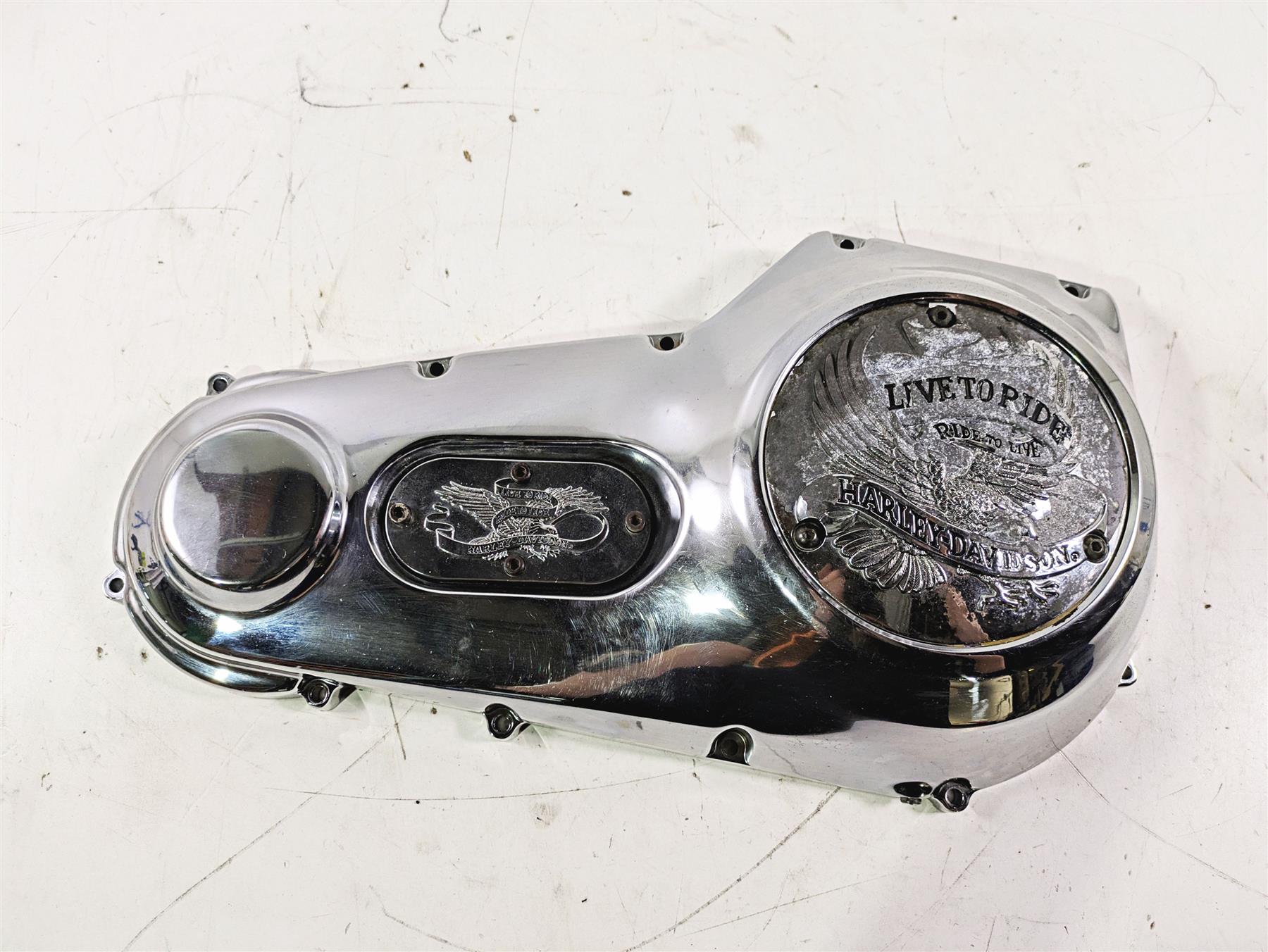 1992 Harley FLSTC Softail Heritage Outer Primary Clutch Cover 60543-89 60506-89A {{ shop.shopifyCountryName }} - Mototech271