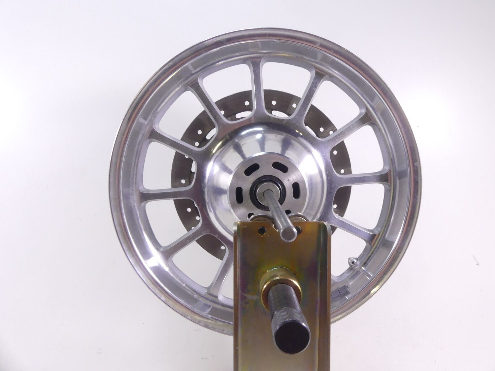 2013 Triumph America EFI Straight Front Wheel Rim 16x3 + Brake Rotor T2005551 {{ shop.shopifyCountryName }} - Mototech271