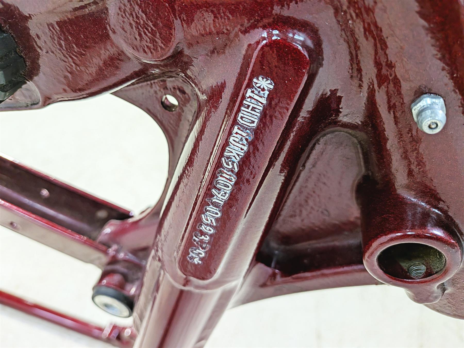 2009 Harley FXCWC Softail Rocker Straight Main Frame Chassis With Clean Texas Title 47167-08-Mototech271