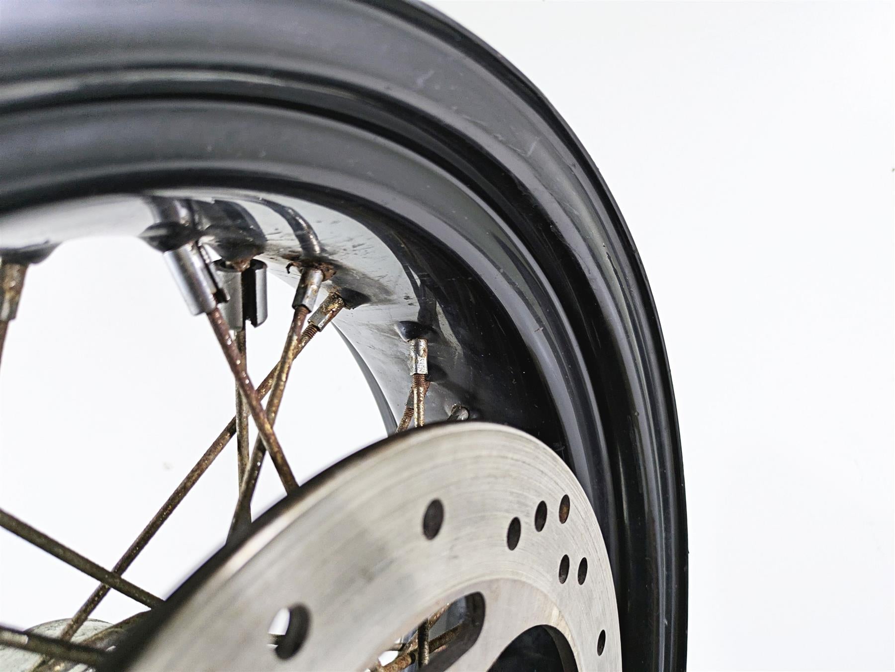 2008 Harley FLSTSB Cross Bones Straight 17x6 Rear Wheel Spoke Rim 44936-08 {{ shop.shopifyCountryName }} - Mototech271