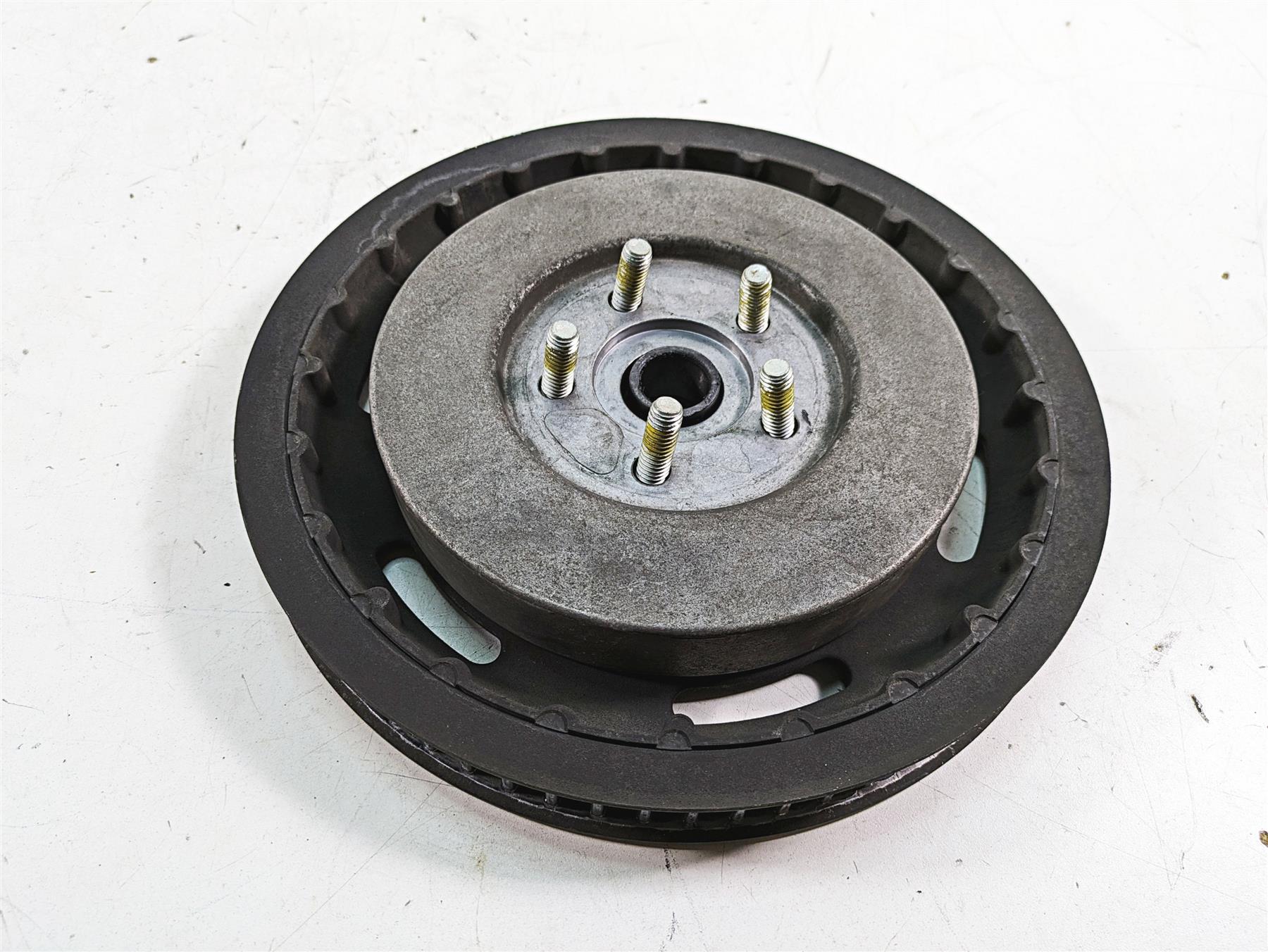 2008 Harley FLHTCU Electra Glide Rear Drive Belt Pulley 66T 1" + Mount 37781-08 {{ shop.shopifyCountryName }} - Mototech271