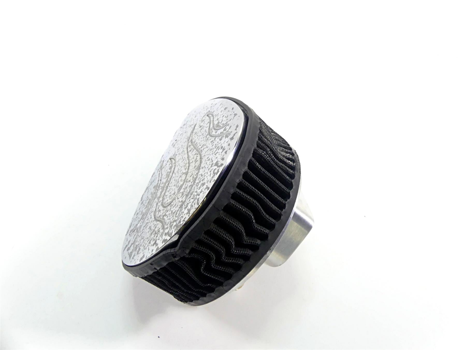 2002 Honda VTX1800 R Tear Drop Flames Aluminum Air Cleaner Breather Filter {{ shop.shopifyCountryName }} - Mototech271