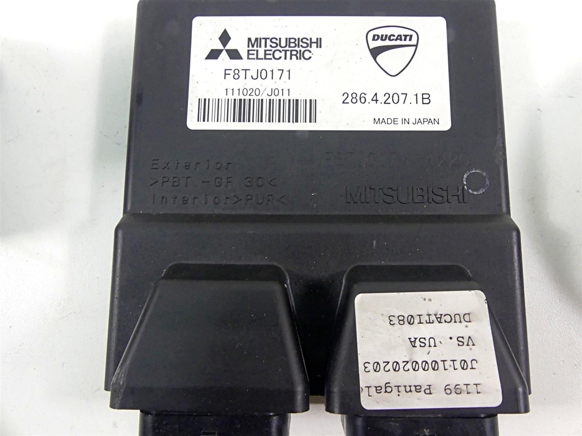 2012 Ducati Panigale 1199S Cdi Ecu Ecm Ignition Switch Key 28642071B 59821051A {{ shop.shopifyCountryName }} - Mototech271