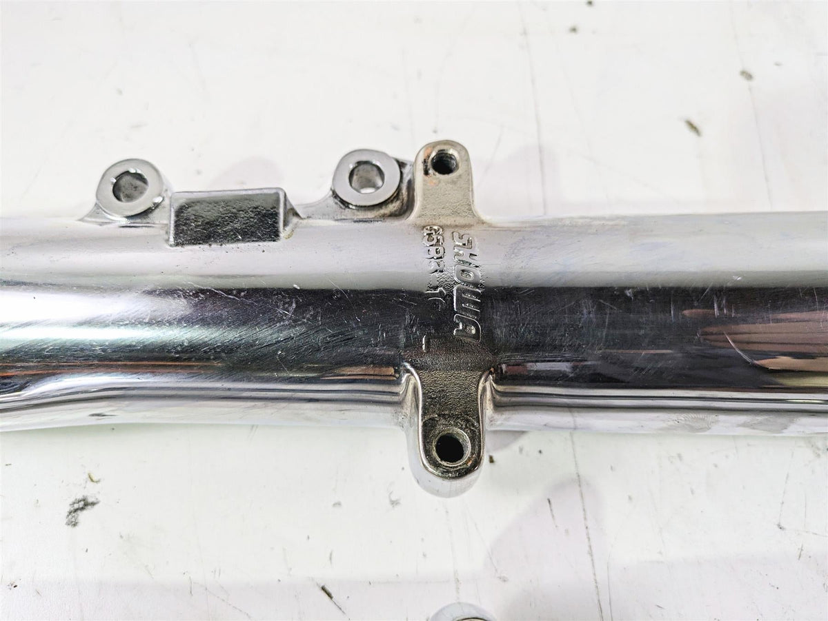 2003 Harley Touring FLHTCUI E-Glide 100th Chrome Front Fork Legs 41mm 46495-02A {{ shop.shopifyCountryName }} - Mototech271