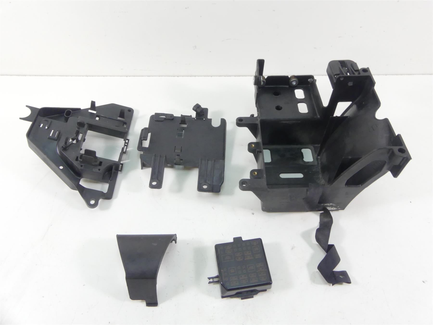 2012 Harley Touring FLHX Street Glide Battery Tray & Electric Holders 66281-09 | Mototech271