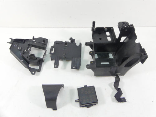 2012 Harley Touring FLHX Street Glide Battery Tray & Electric Holders 66281-09 | Mototech271