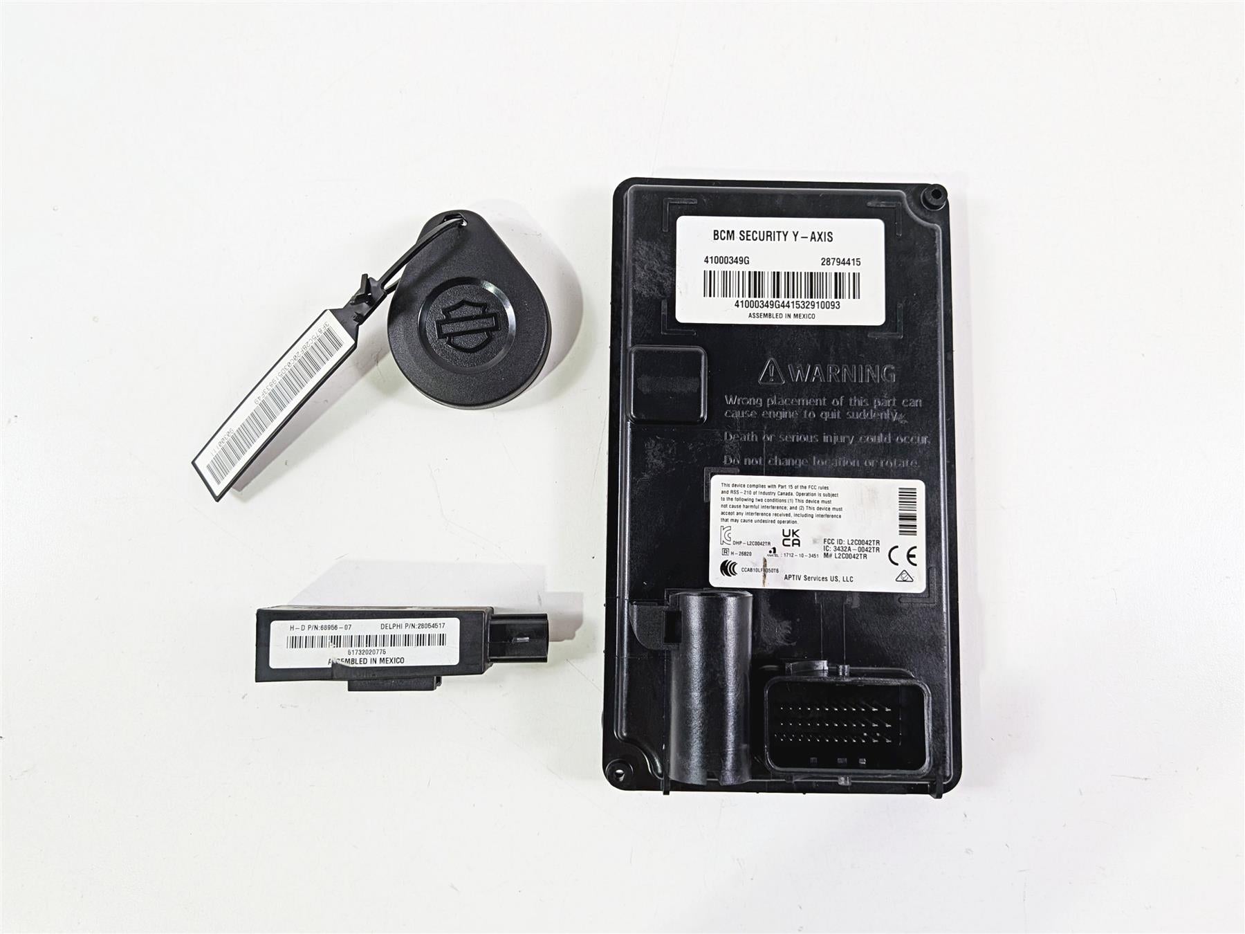 2024 Harley FXLRS Dyna Low Rider Bcm Security Y-Axis Module Fob Set 41000349G-Mototech271