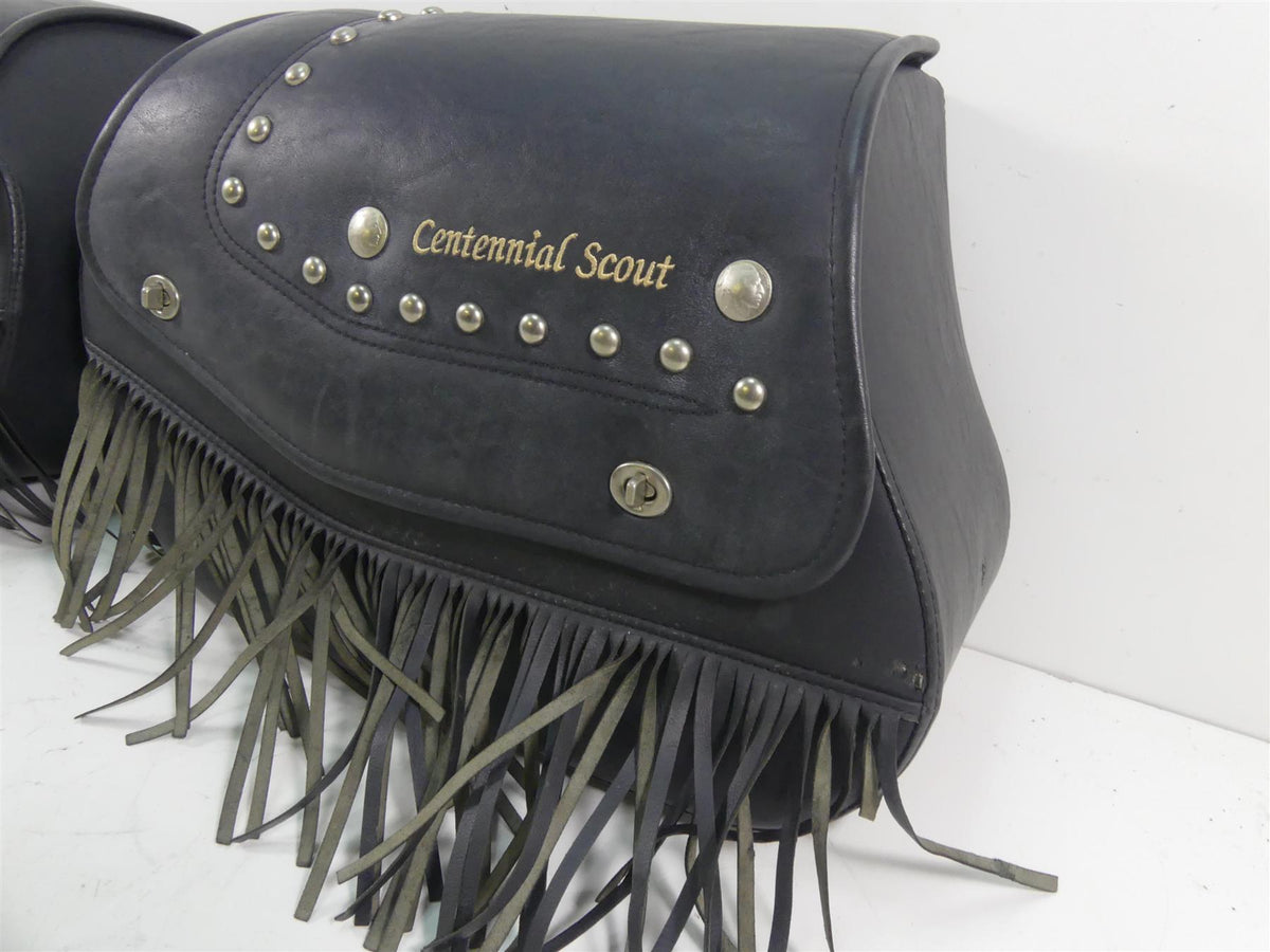 2001 Indian Centennial Scout Oem Leather Saddle Bag Saddlebag Set {{ shop.shopifyCountryName }} - Mototech271
