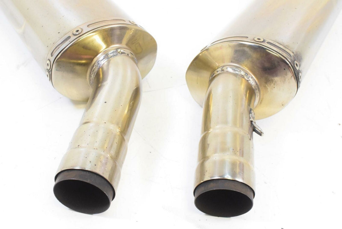 2008 Ducati 848 Polished Exhaust Pipe Muffler Silencer Set 57411962C 57311992C {{ shop.shopifyCountryName }} - Mototech271