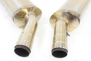 2008 Ducati 848 Polished Exhaust Pipe Muffler Silencer Set 57411962C 57311992C
