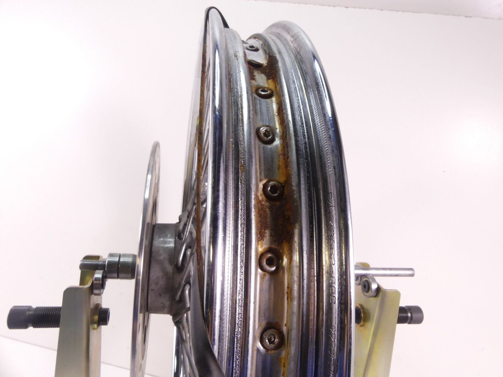 2004 Harley Softail FXSTSI Springer Front Wheel Rim 21x2.15 -Wobble 43676-05A {{ shop.shopifyCountryName }} - Mototech271