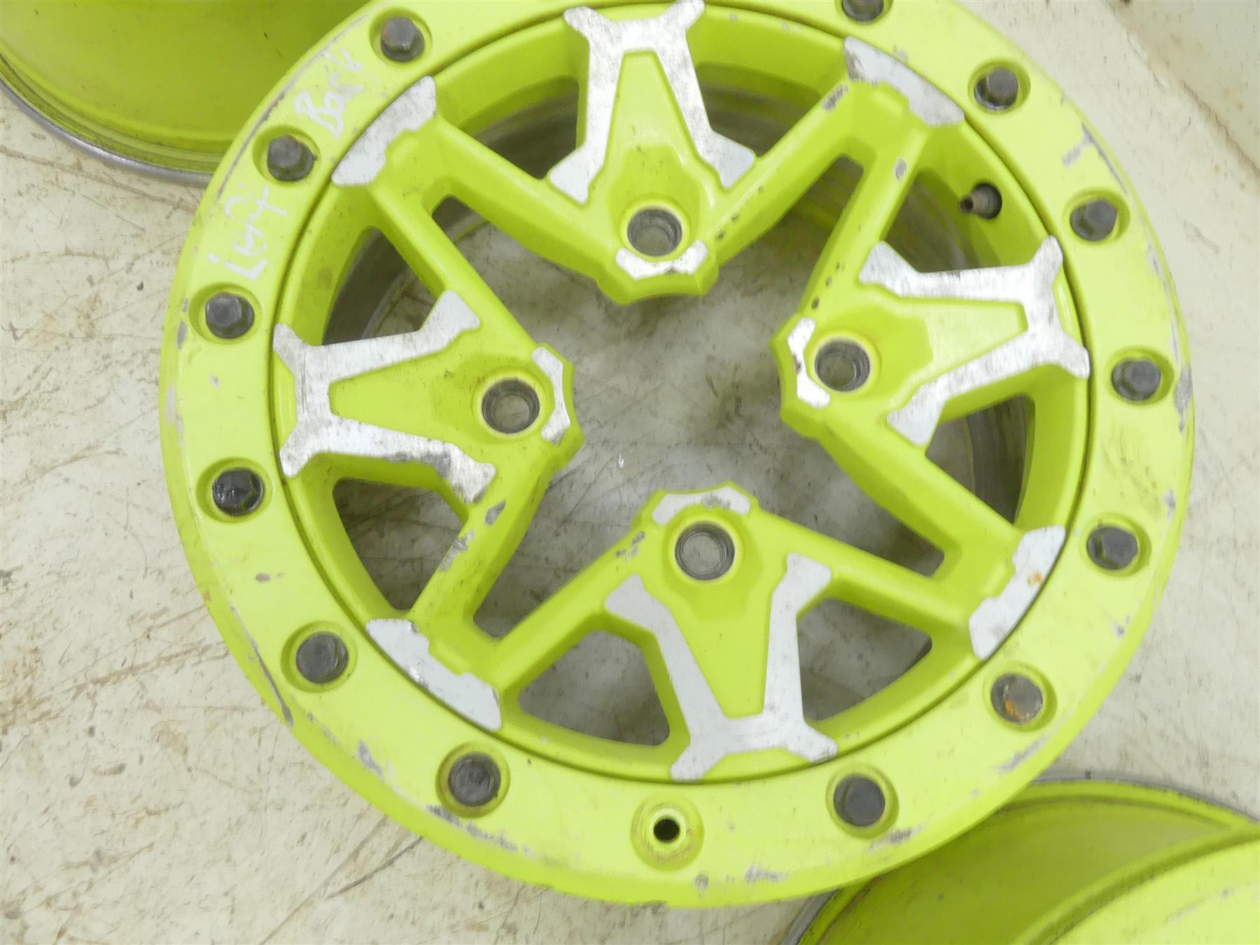 2020 Can Am Maverick X3 XMR Turbo RR 14x7 Manta Green Wheel Set 705402473 {{ shop.shopifyCountryName }} - Mototech271