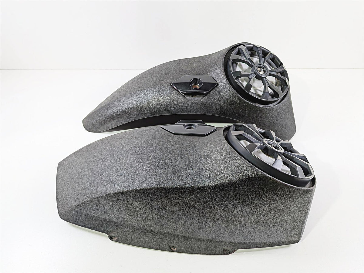 2016 Victory Cross Country Wrinkle Black Saddlebag Lid & Speaker Set {{ shop.shopifyCountryName }} - Mototech271