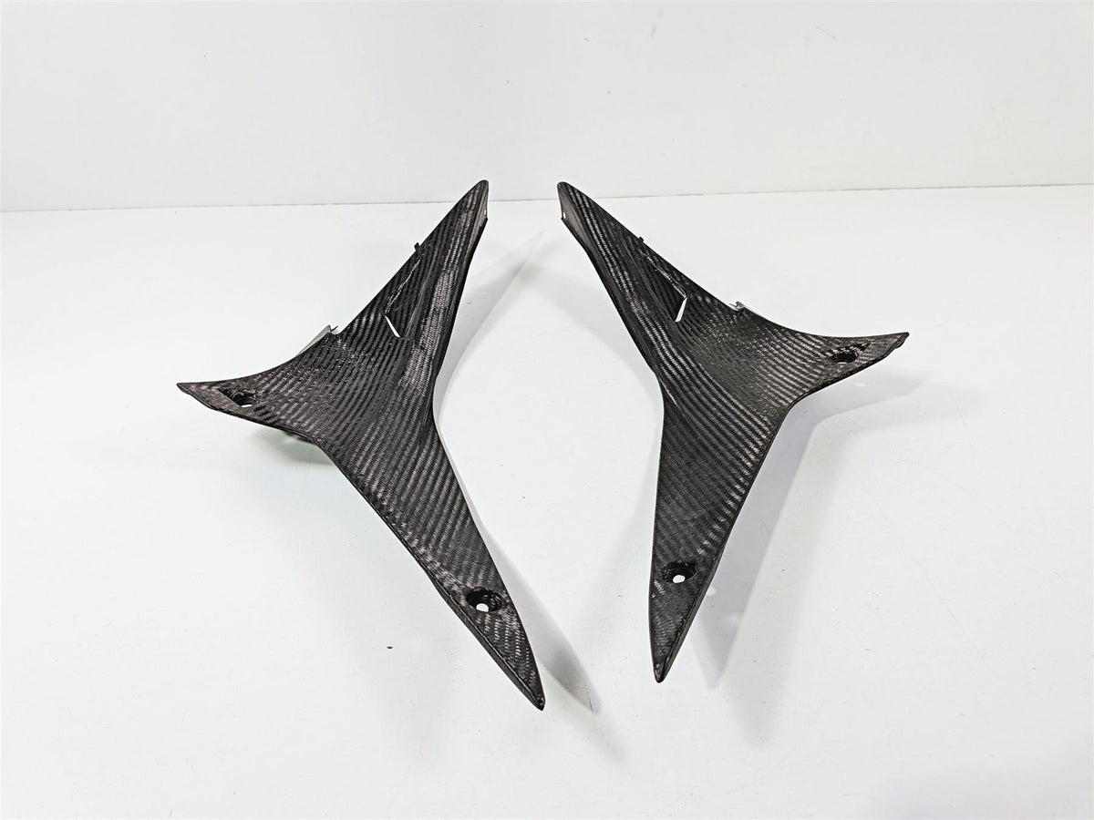 2014 Aprilia RSV4 RR Factory Left Right Leg Carbon Fiber Cover Set 890966 890967 {{ shop.shopifyCountryName }} - Mototech271