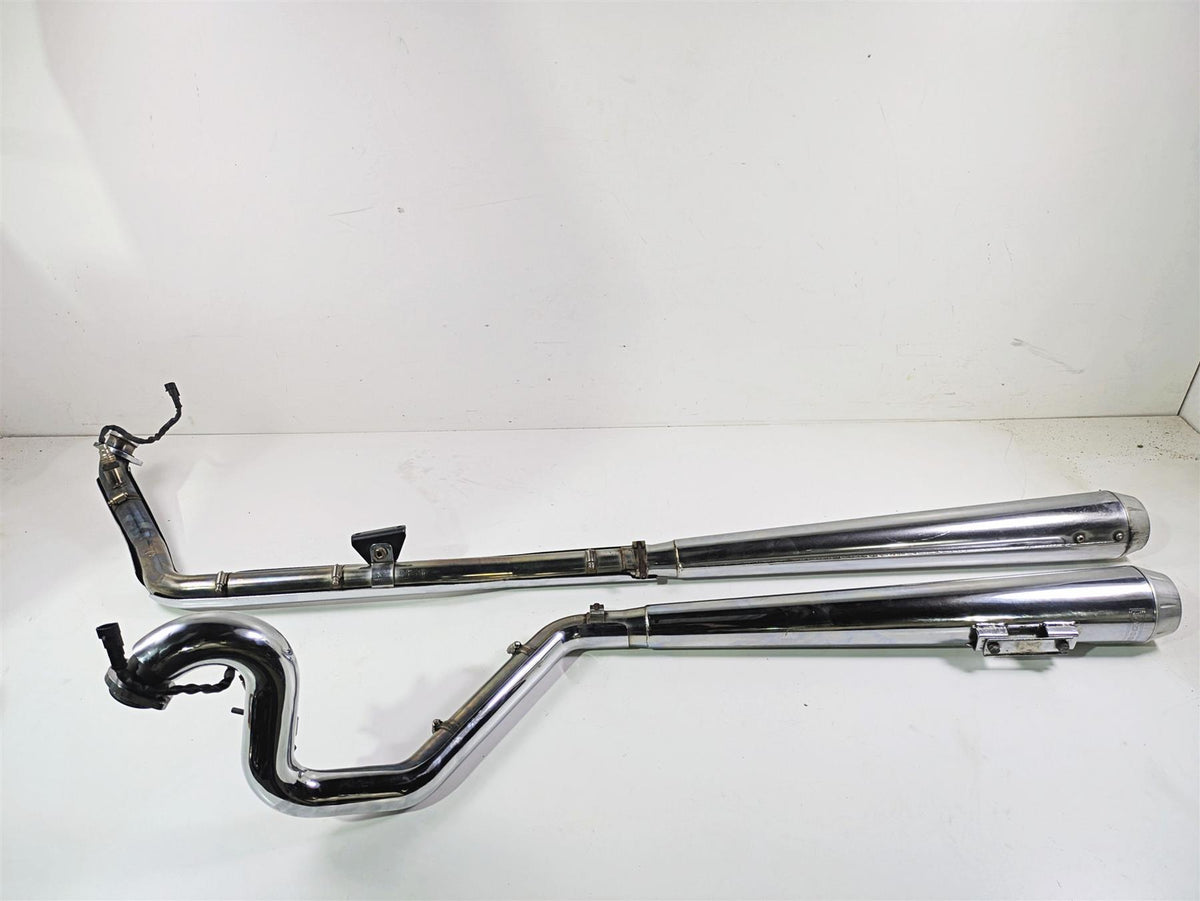 2007 Harley Touring FLHRSE CVO Road King Bassani True Duals Header & Slip On Muffler Exhaust Set 11215A {{ shop.shopifyCountryName }} - Mototech271