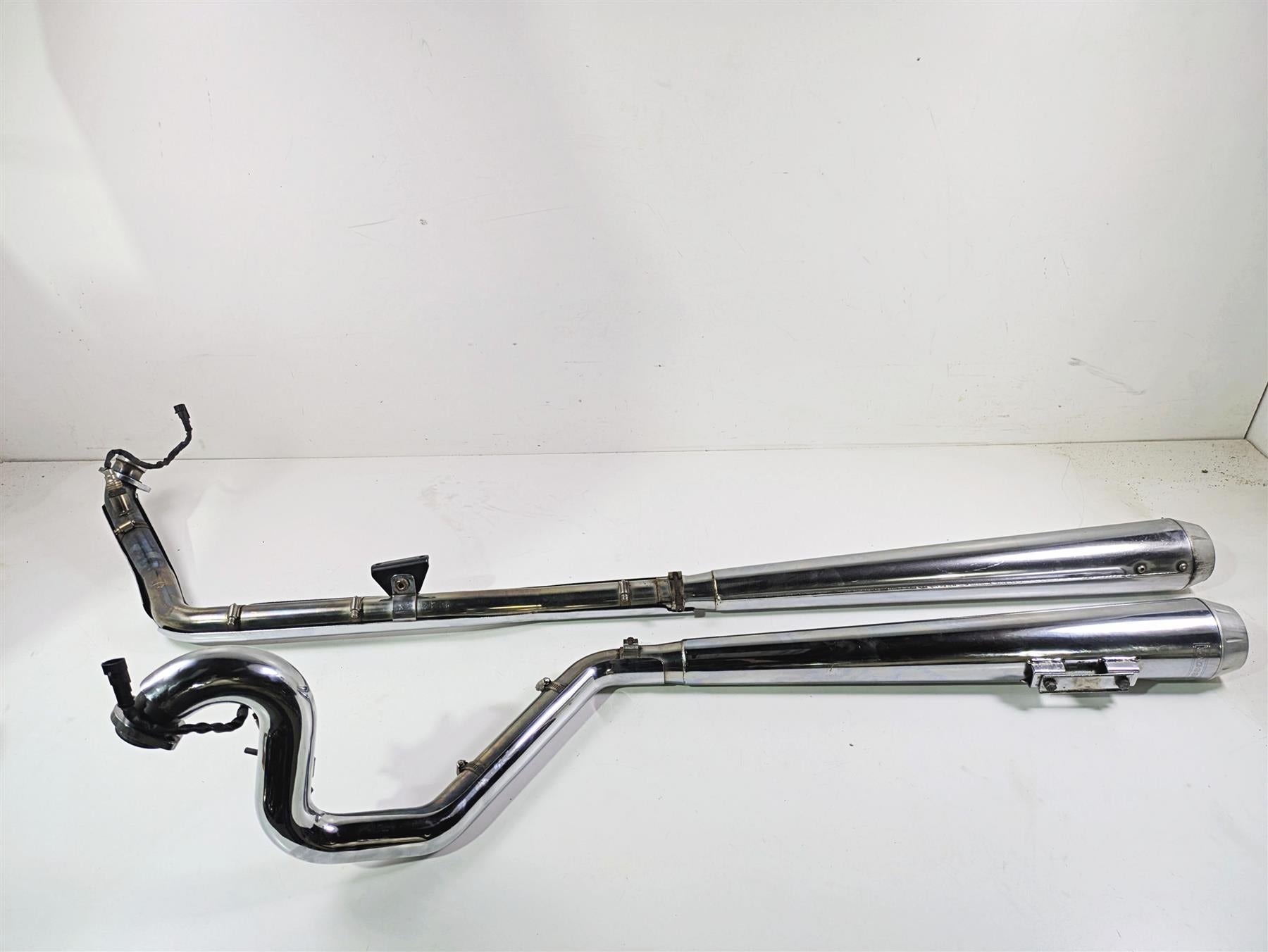 2007 Harley Touring FLHRSE CVO Road King Bassani True Duals Header & Slip On Muffler Exhaust Set 11215A {{ shop.shopifyCountryName }} - Mototech271
