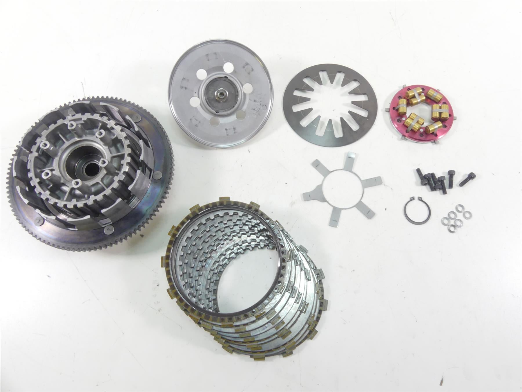 2002 Harley Touring FLHRCI Road King Primary Drive Clutch Set 37802-98B {{ shop.shopifyCountryName }} - Mototech271
